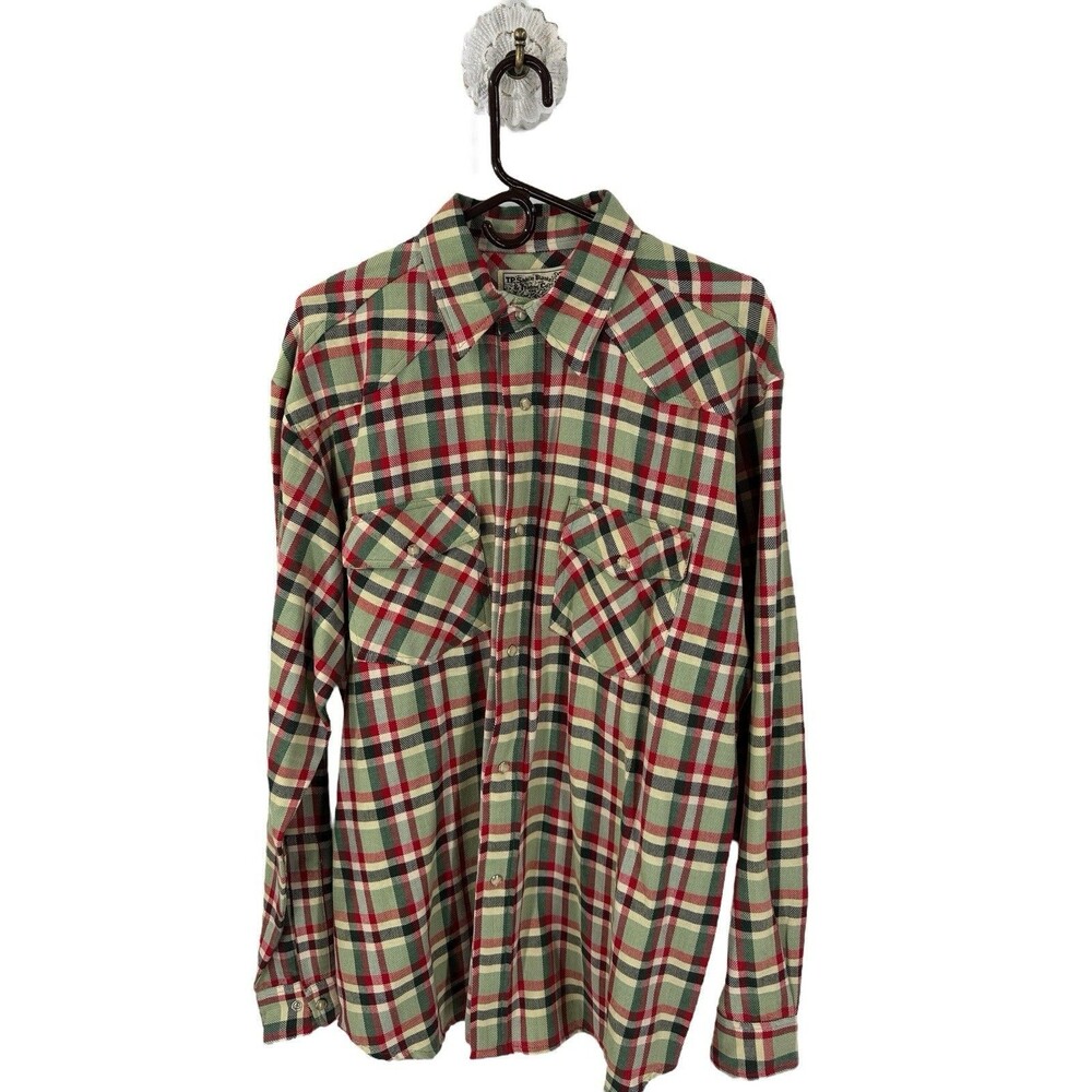 Tasha Polizzi TP Saddle Blanket Trading‎ Co NWT Shirt Plaid Snap Men's M